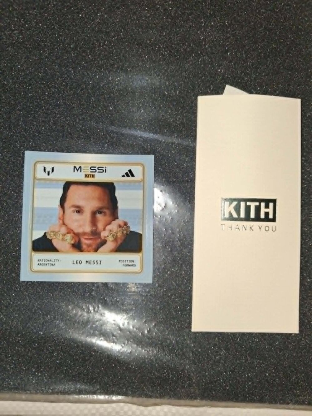 Kith x adidas x Lionel Messi Sticker Promo Card In-Store ONLY New Ships Fast ✅️